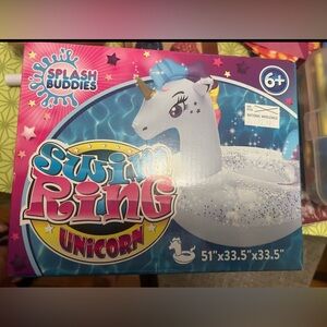 NEW Two packs of swim ring unicorn, new, unopened.